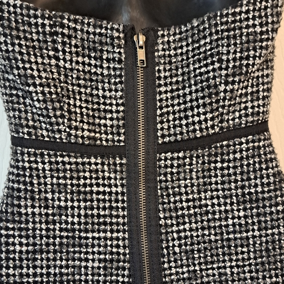 Kimchi Blue Black & White Tweed Strapless Dress - Picture 5 of 6
